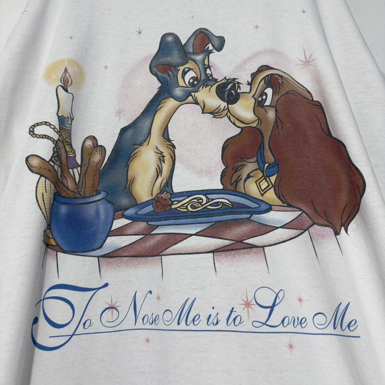 Vintage Lady and the Tramp 90s T Shirt (Long XXL)