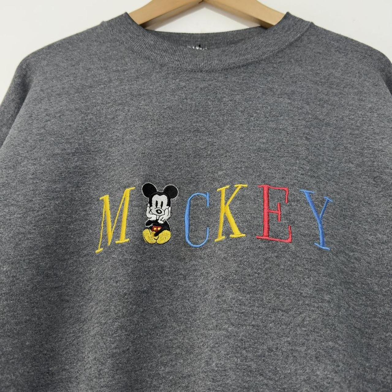 Vintage Mickey Spell Out 90s Sweatshirt (L)