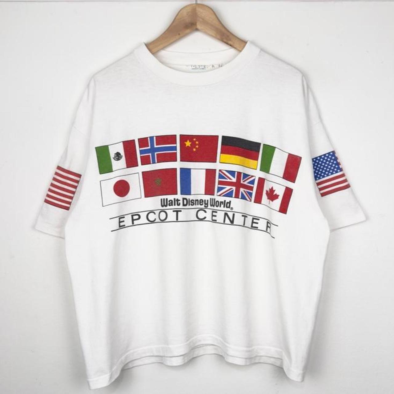 Vintage 90s Epcot Center Walt Disney World White T Shirt (24.25 x 24.5, Boxy M/L)