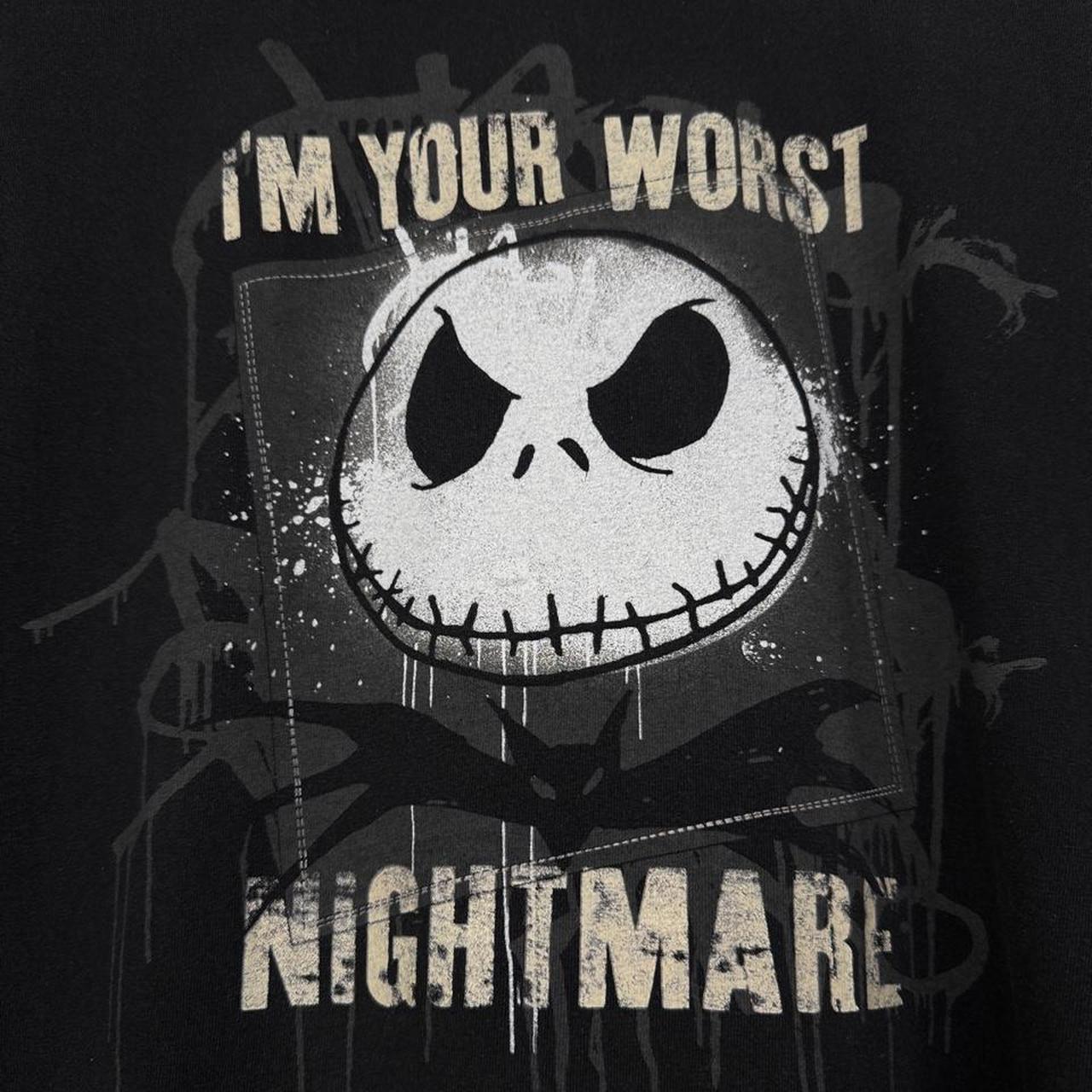 Vintage 00s Jack Skellington The Nightmare Before Christmas Black T Shirt (XL)