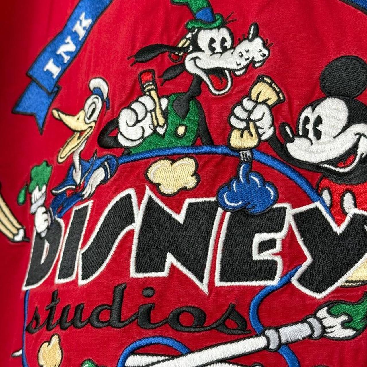 Vintage 00s Disney Studios Ink & Paint Dept. Red Button Up Short Sleeve Shirt (XXL)