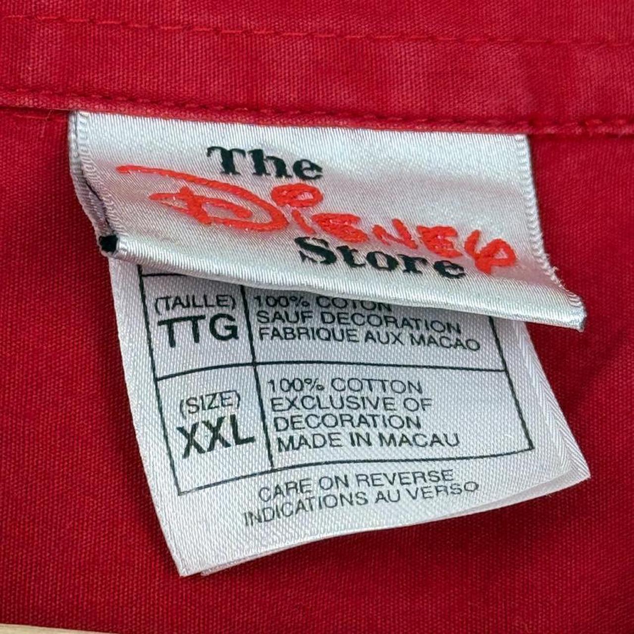 Vintage 00s Disney Studios Ink & Paint Dept. Red Button Up Short Sleeve Shirt (XXL)