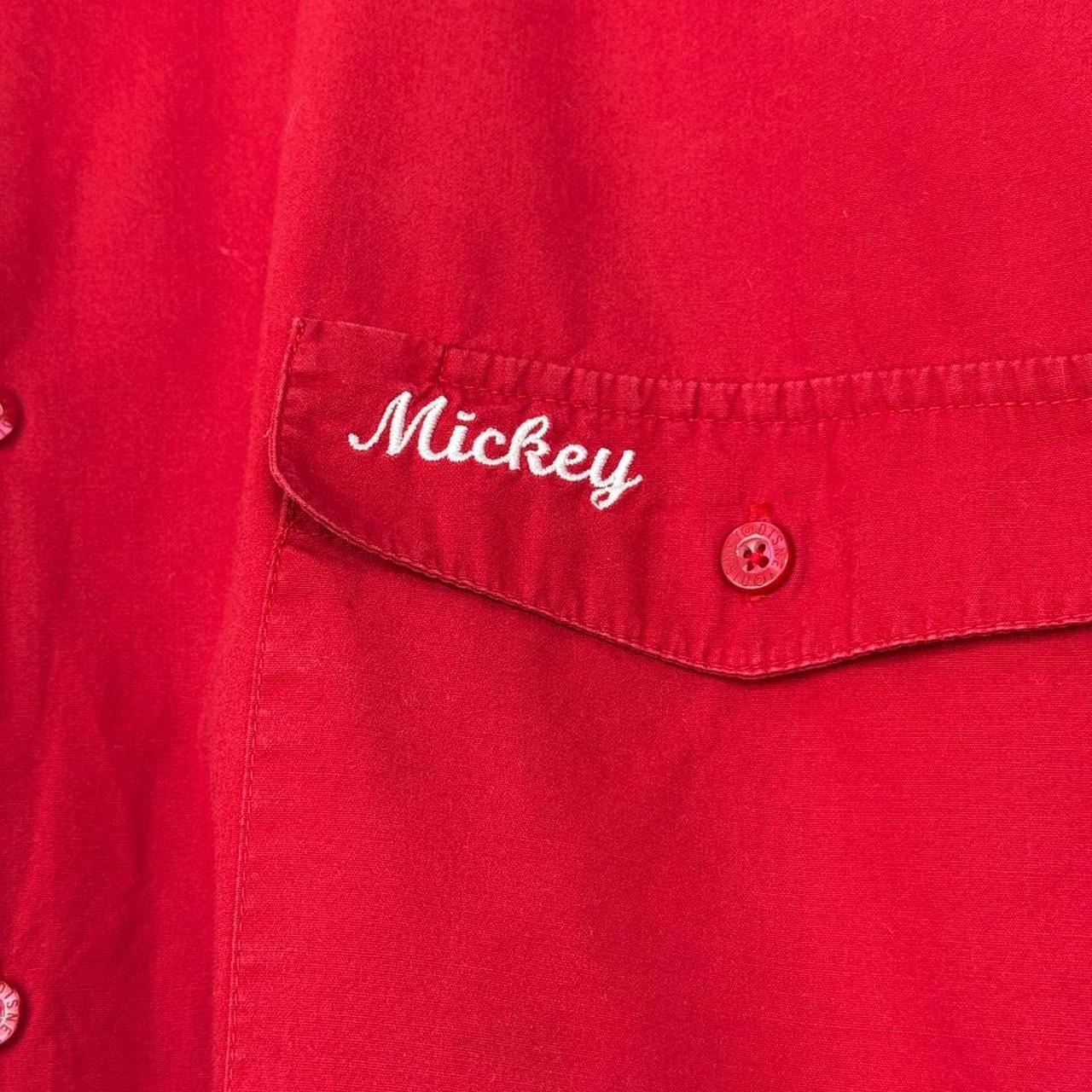 Vintage 00s Disney Studios Ink & Paint Dept. Red Button Up Short Sleeve Shirt (XXL)