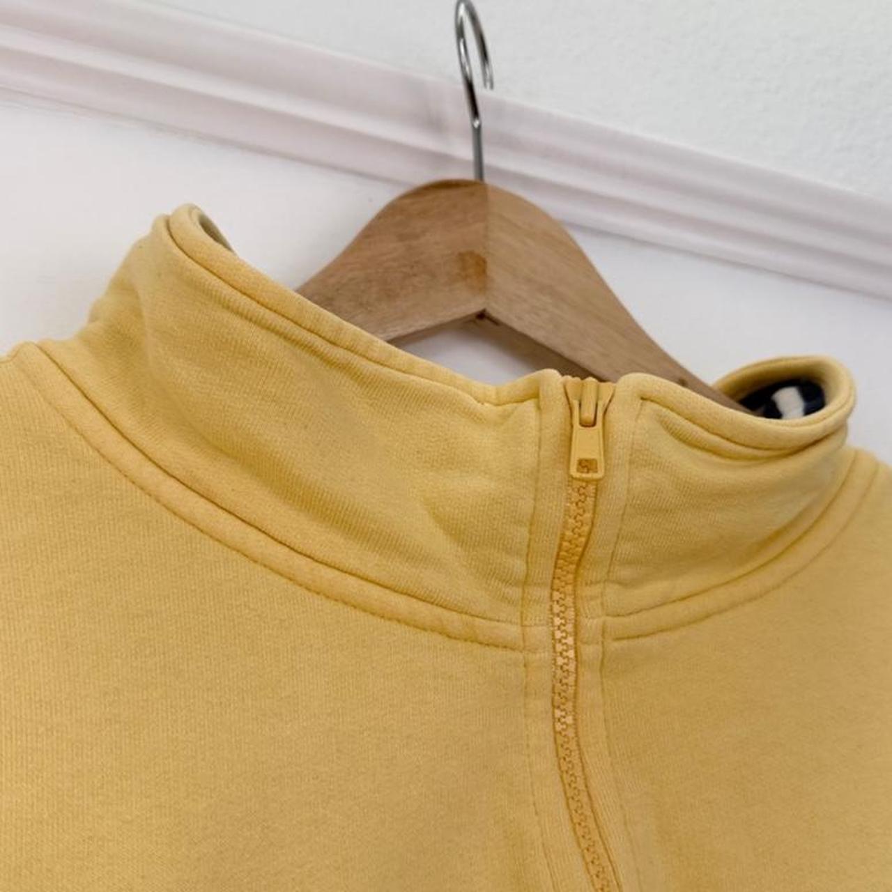 Vintage 00s Mickey Mouse Embroidered Yellow Quarter Zip (XXXL)