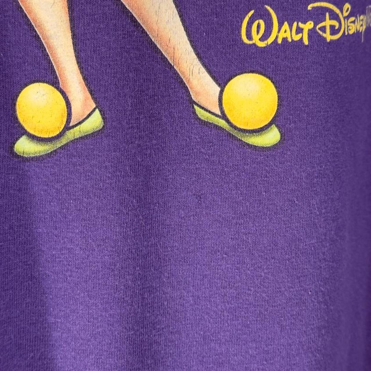 Vintage 00s Tinker Bell Mood Change Disney World Purple T Shirt (M)