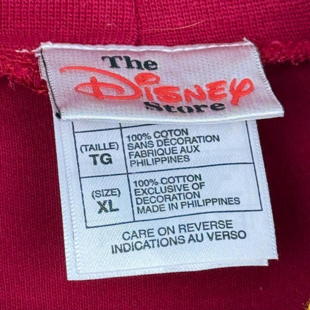 Vintage 00s Winnie the Pooh Embroidered Red Roll Neck Long Sleeve (XL)