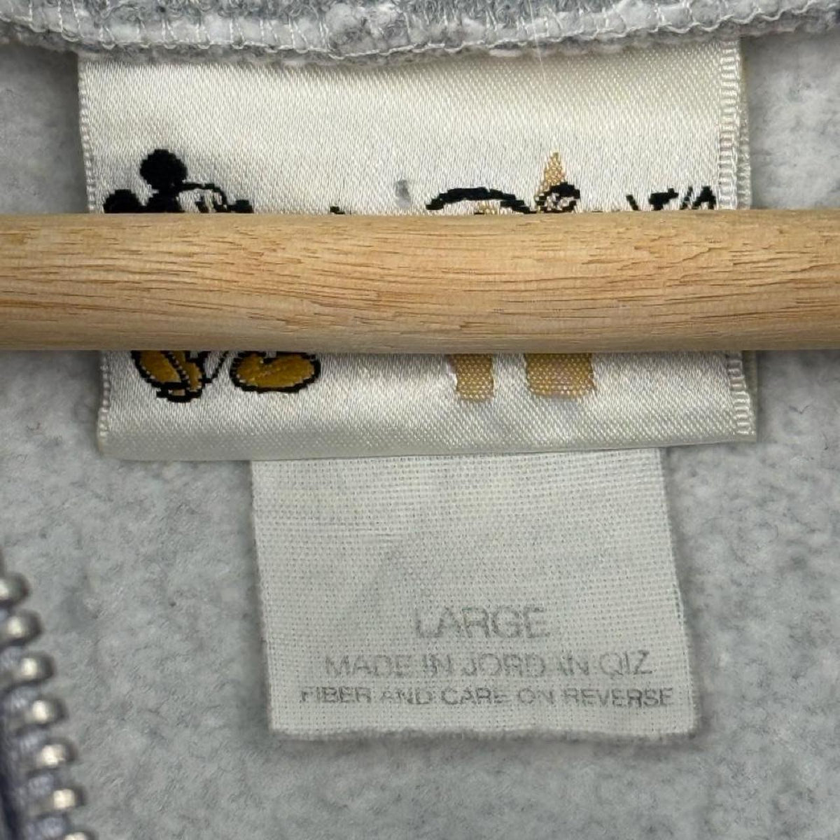 Vintage 00s 100 Years of Magic Disney World Zip Up Grey Hoodie (L)