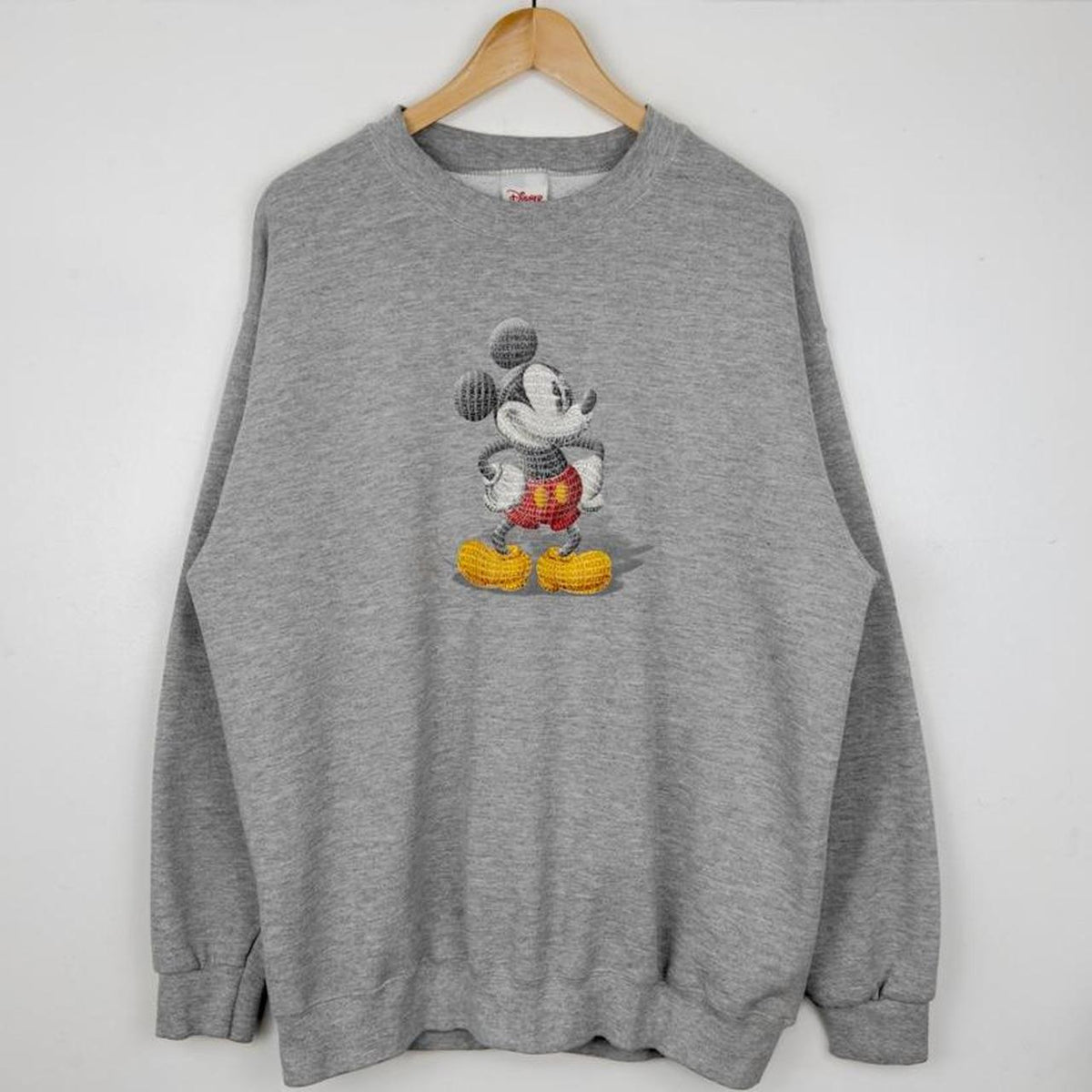 Vintage 00s Mickey Mouse Disney Store Grey Sweatshirt (L)