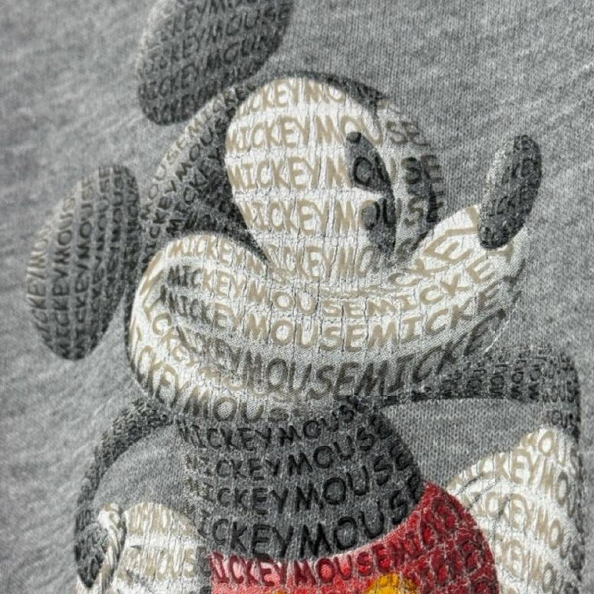 Vintage 00s Mickey Mouse Disney Store Grey Sweatshirt (L)
