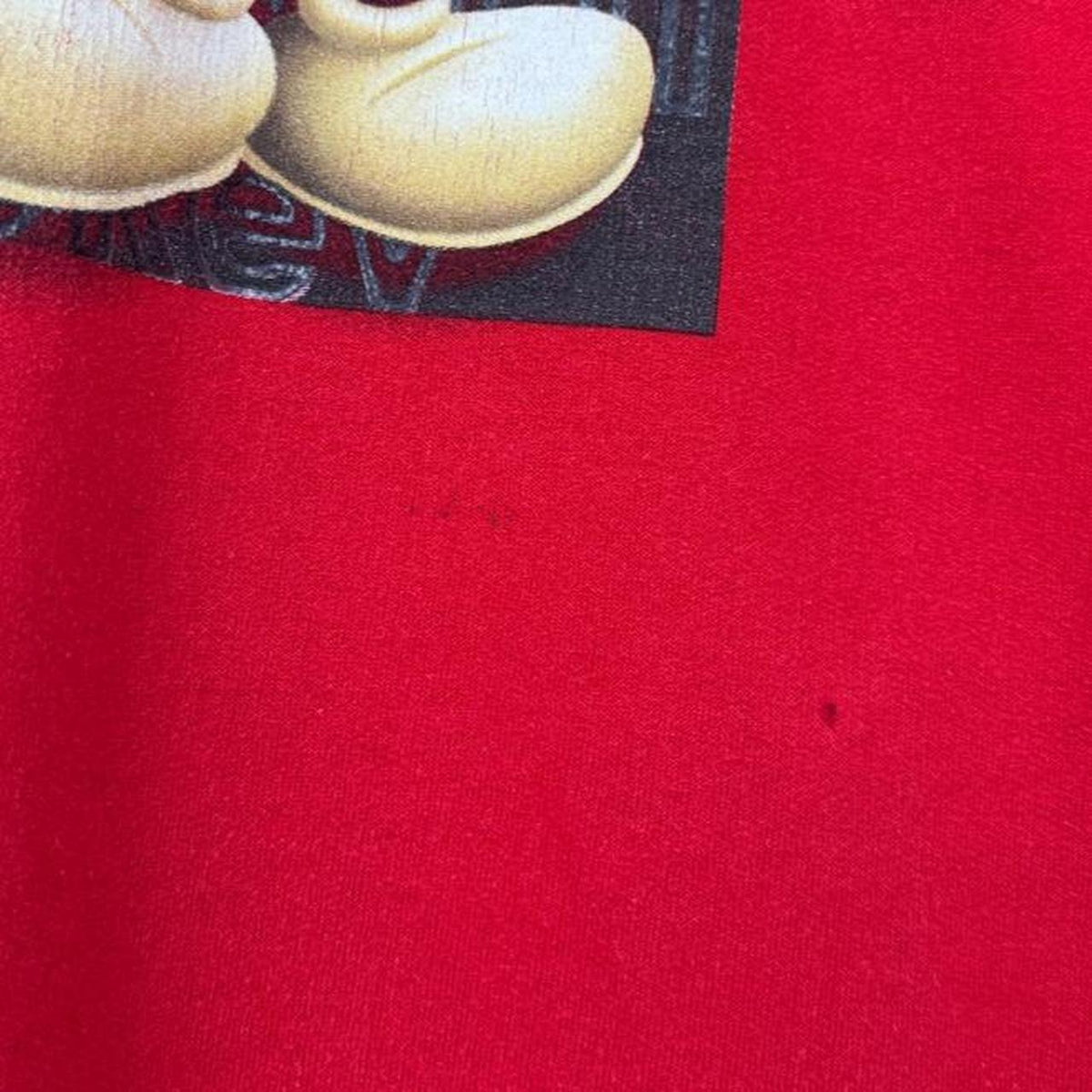 Vintage 00s Mickey Mouse Disney Store Distressed Red Sweatshirt (L)