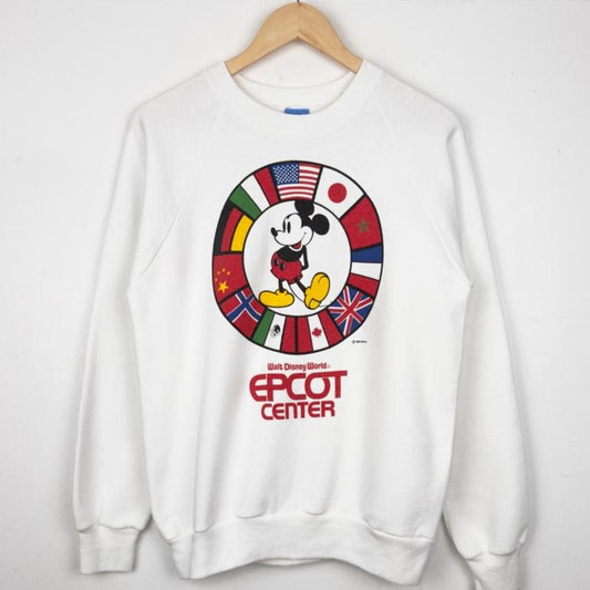 Vintage 90s Epcot Walt Disney World White Sweatshirt (S)