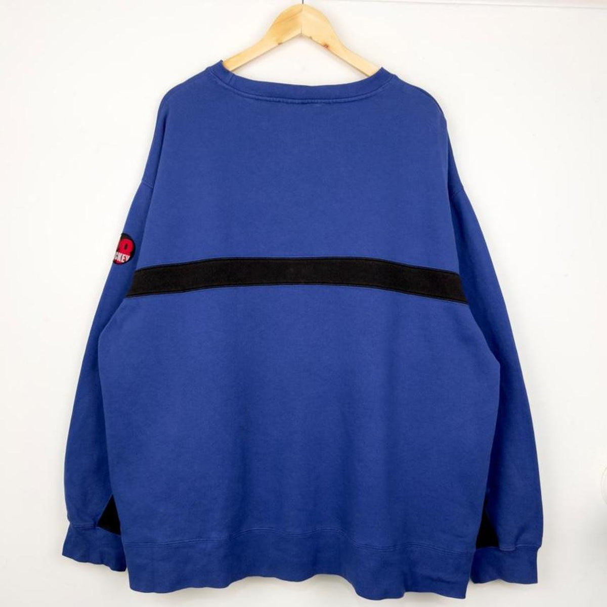 Vintage 00s Mickey Mouse Disney Store Embroidered Blue Sweatshirt (XXL)