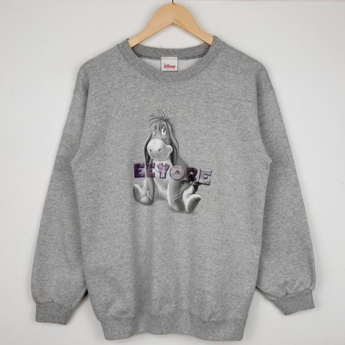 Vintage 00s Eeyore Disney Store Grey Sweatshirt (S)