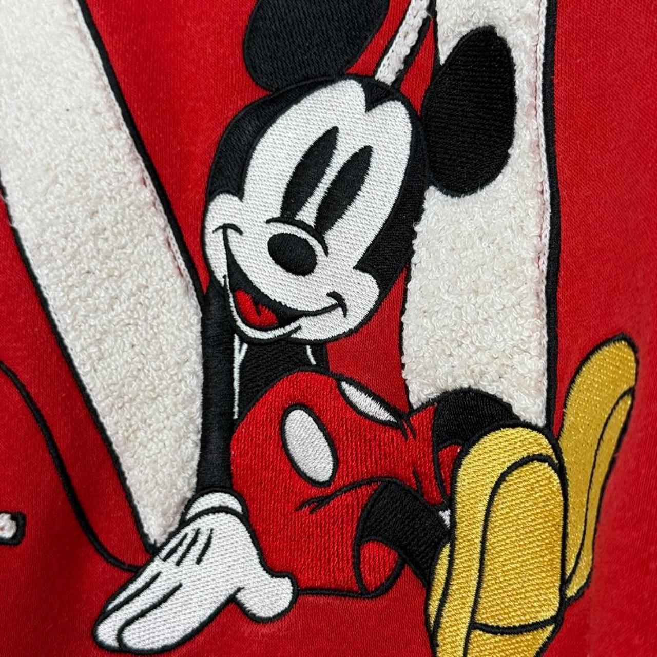 Mickey Mouse Embroidered Forever 21 x Disney Red Sweatshirt (L)