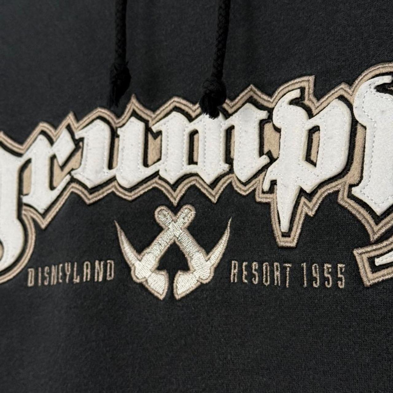 Vintage 00s Grumpy Disneyland Embroidered Black Hoodie (S)