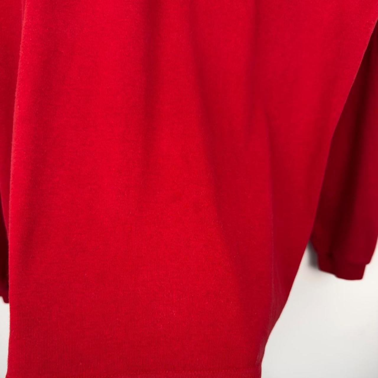 Vintage 90s Mickey Mouse Embroidered Red Quarter Zip (M/L)