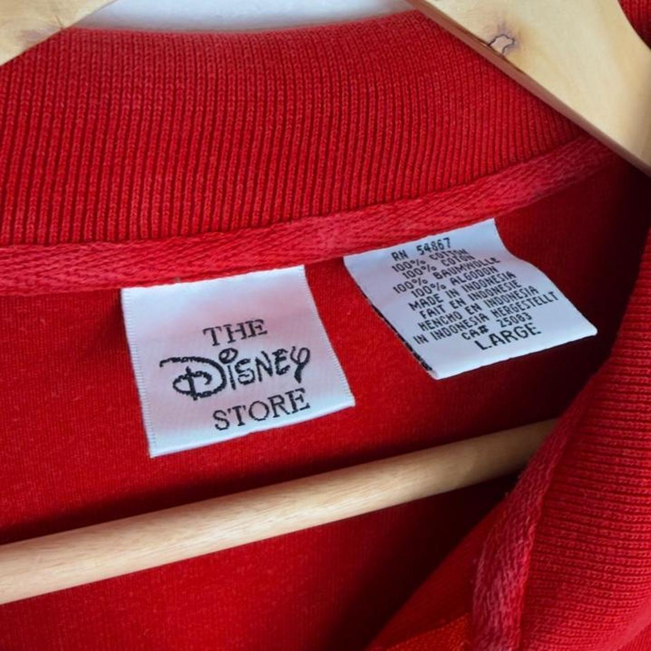 Vintage 90s Mickey Mouse Embroidered Red Quarter Zip (M/L)