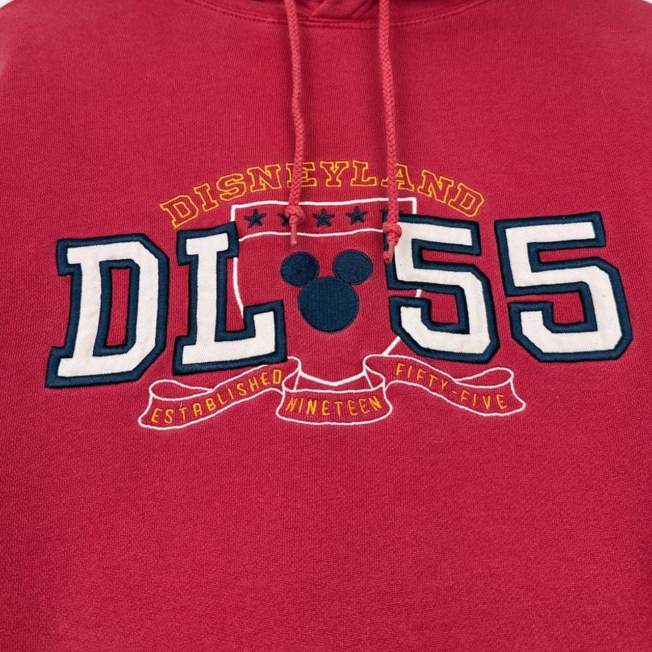 Vintage 00s Disneyland 1955 Embroidered Red Hoodie (M)