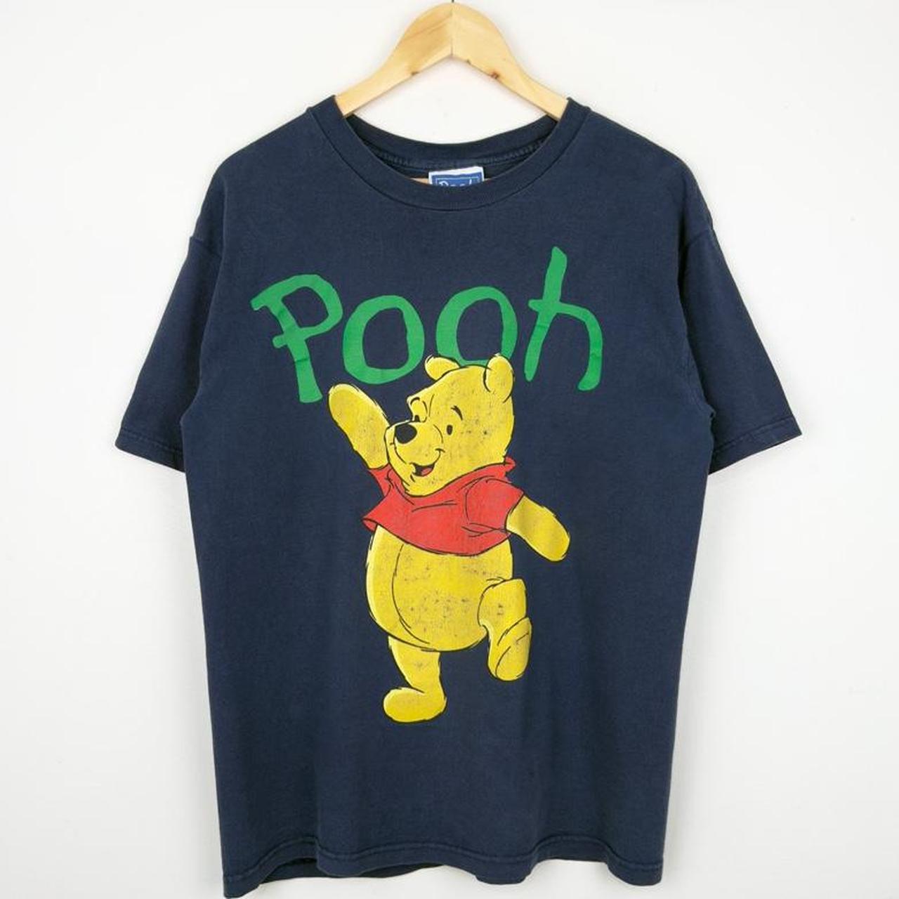 Vintage 90s Winnie The Pooh Navy Blue T Shirt (M)