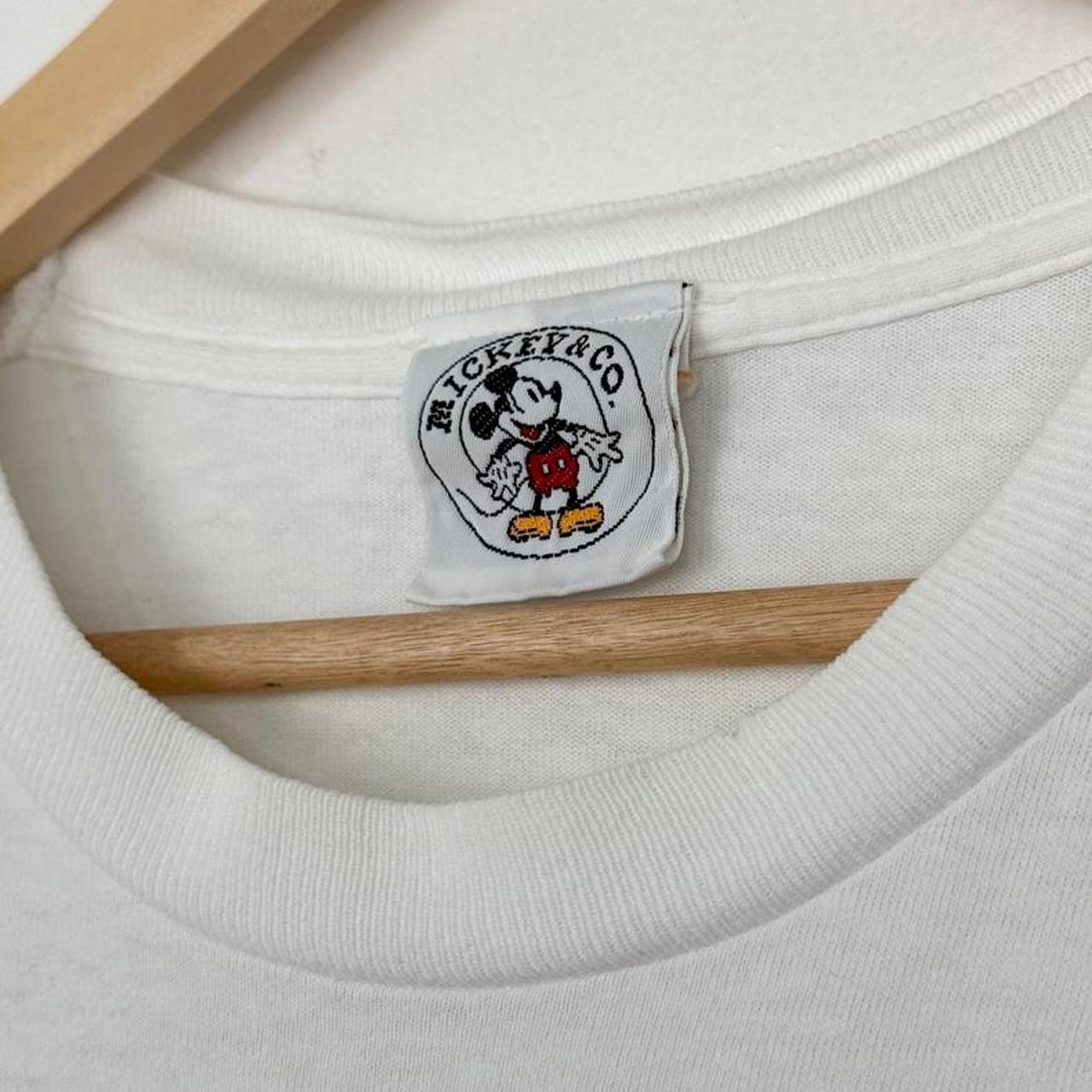 Vintage 90s Goofy Mickey & Co White T Shirt (L)