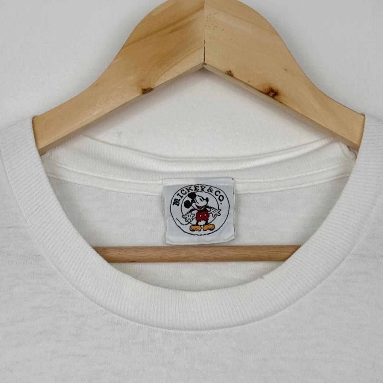 Vintage 90s Goofy Mickey & Co White T Shirt (L)