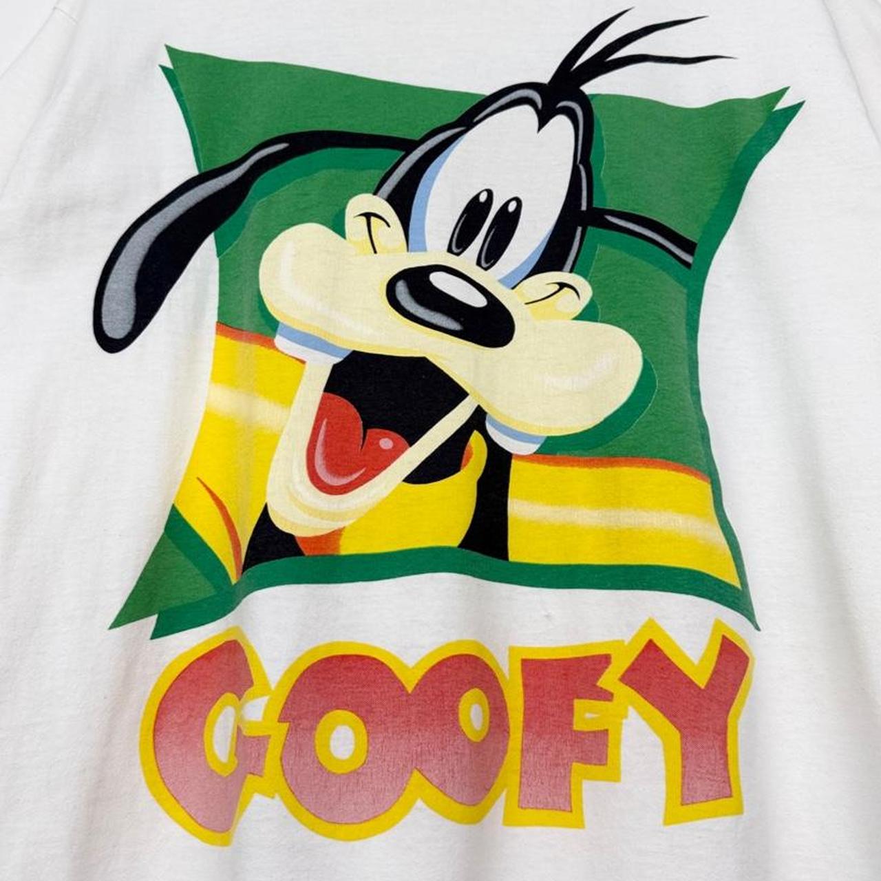Vintage 90s Goofy Mickey & Co White T Shirt (L)