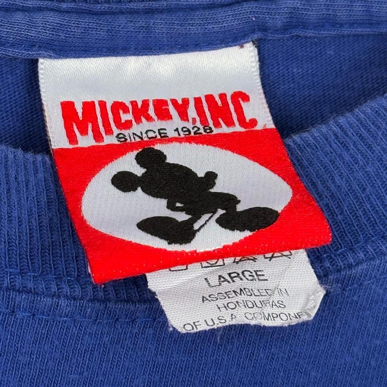 Vintage 90s Mickey Mouse Peek Blue T Shirt (L)
