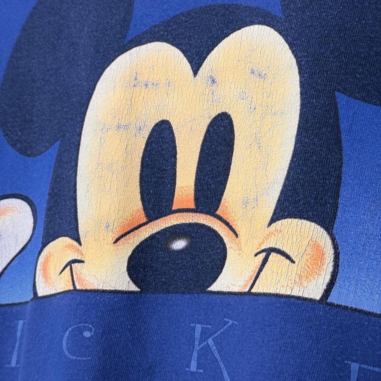 Vintage 90s Mickey Mouse Peek Blue T Shirt (L)