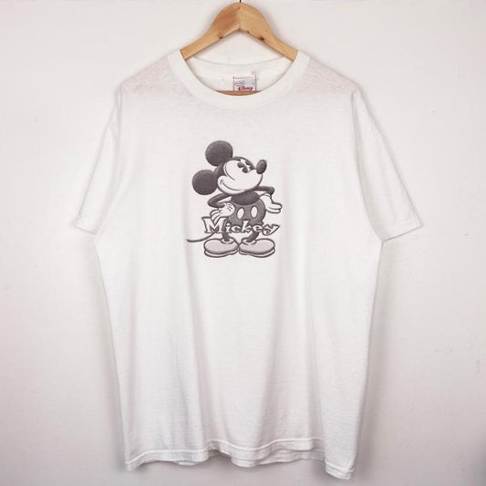 Vintage 00s Mickey Mouse Disney Store White T Shirt (L)