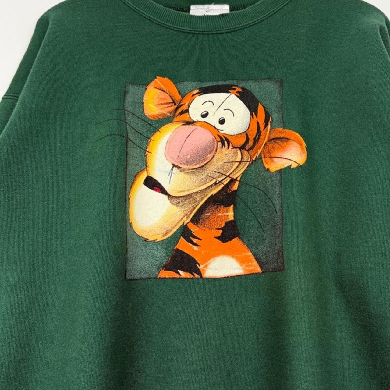 Vintage 90s Tigger Disney Store Green Sweatshirt (L)