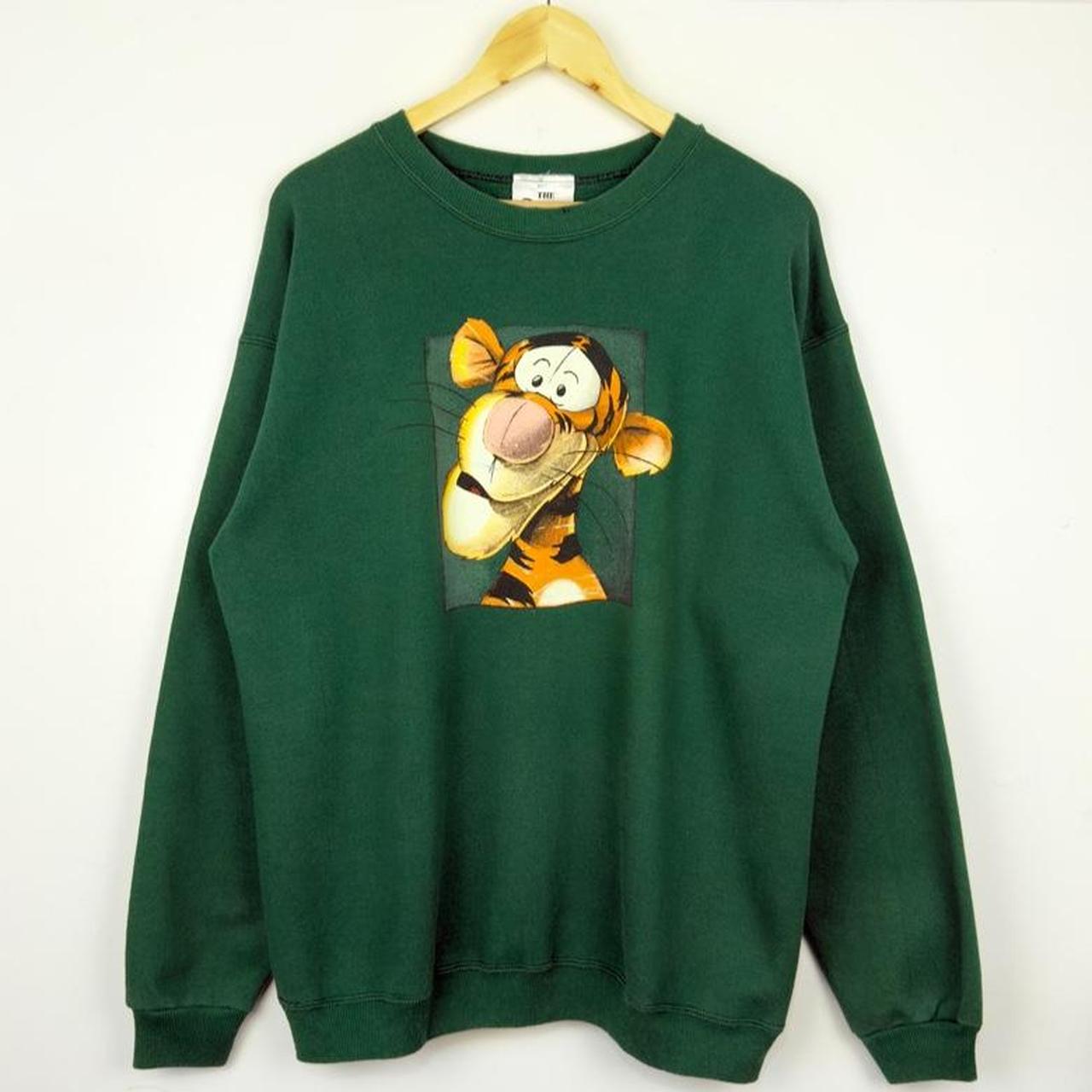 Vintage 90s Tigger Disney Store Green Sweatshirt (L)