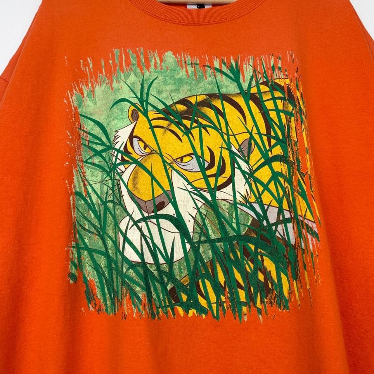 Vintage 90s Shere Khan Disney Villains Orange T Shirt (XXL/XXXL)