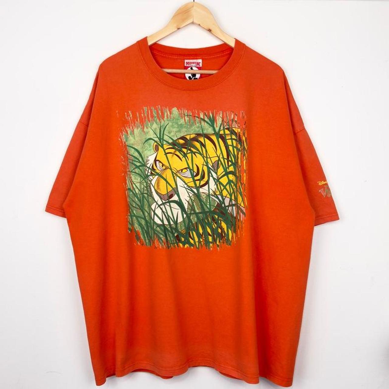 Vintage 90s Shere Khan Disney Villains Orange T Shirt (XXL/XXXL)