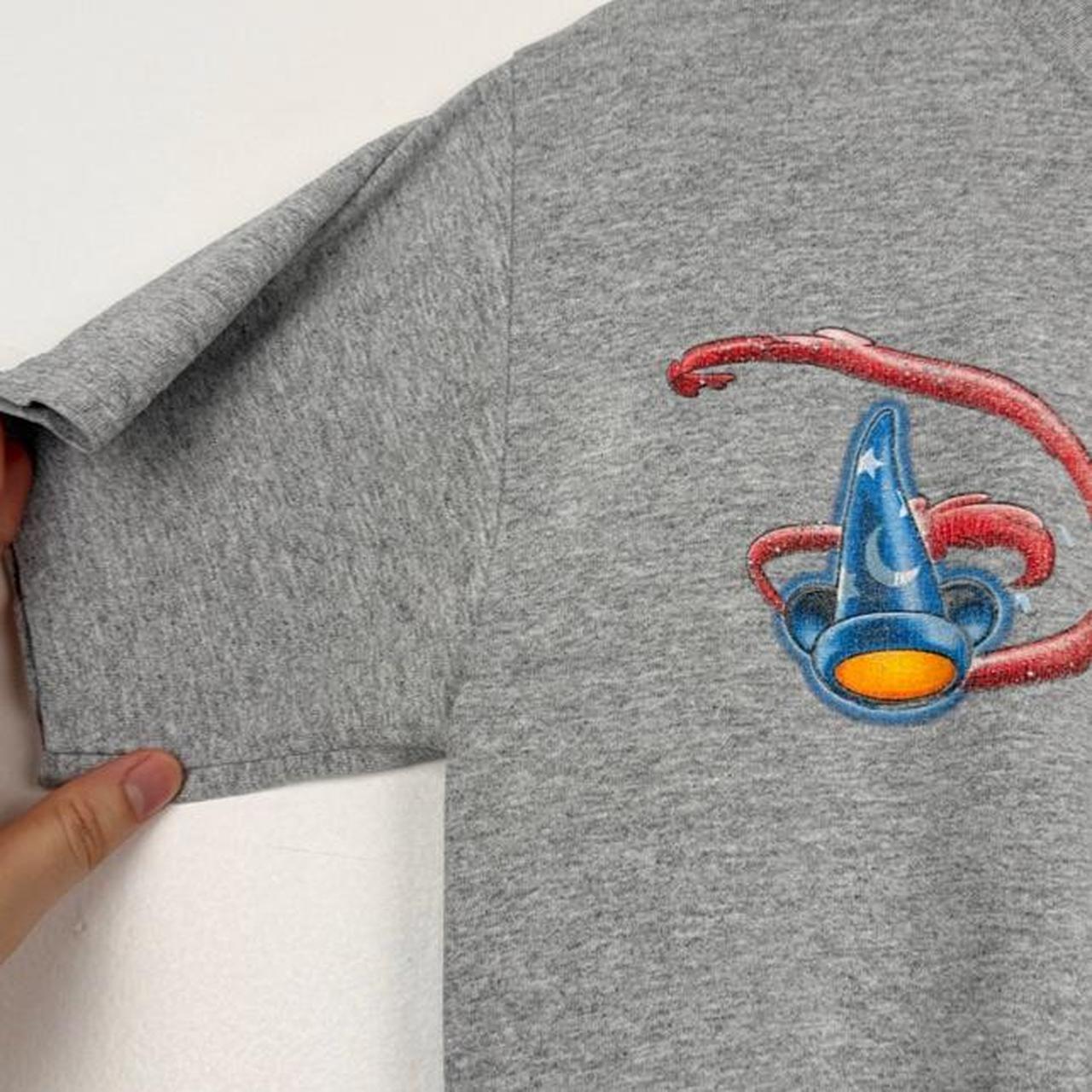 Vintage 00s Disney Spell Out Grey T Shirt (S)