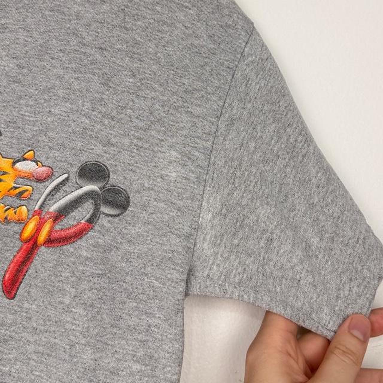 Vintage 00s Disney Spell Out Grey T Shirt (S)