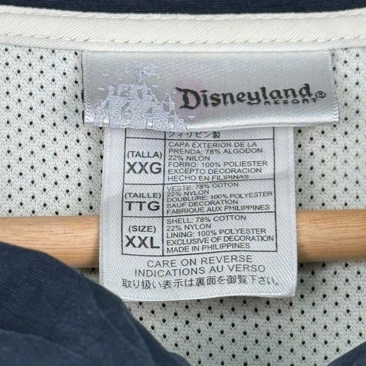 Disneyland Mickey Mouse Embroidered 2000s Navy Blue Jacket (XXL)