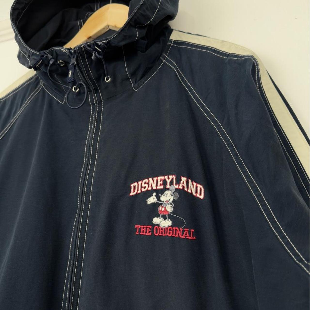 Disneyland Mickey Mouse Embroidered 2000s Navy Blue Jacket (XXL)