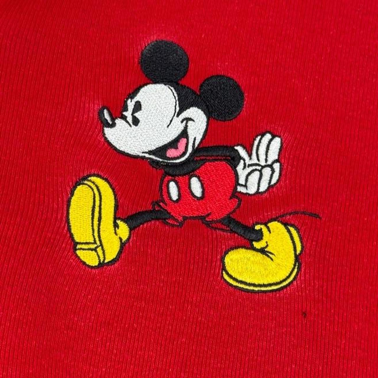 Vintage 90s Mickey Mouse Embroidered Disney Store Quarter Zip (M)