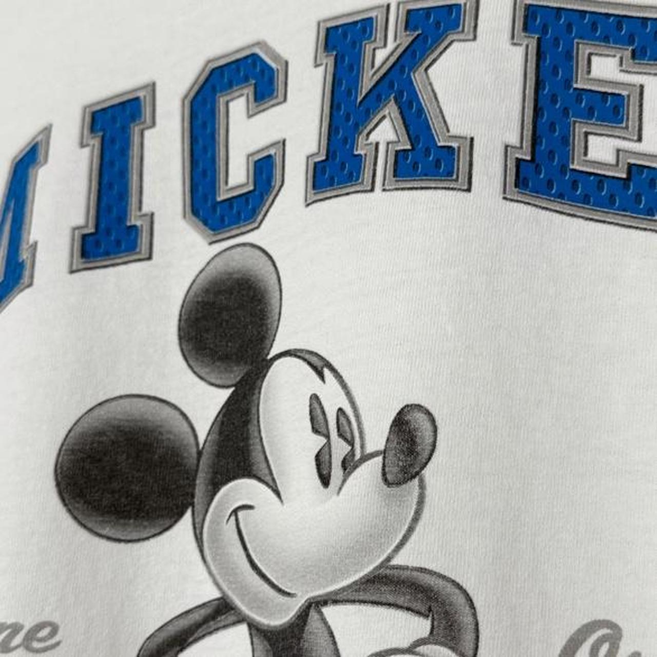 Vintage 00s Mickey American Icon Spell Out White T Shirt (L)