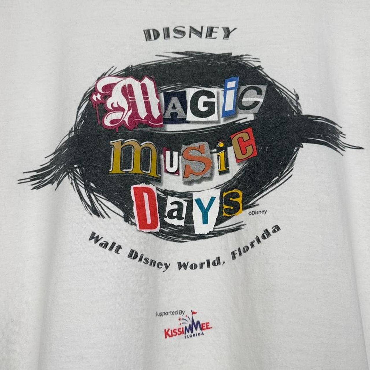 Vintage 00s Disney Magic Music Days Florida White T Shirt (XL)
