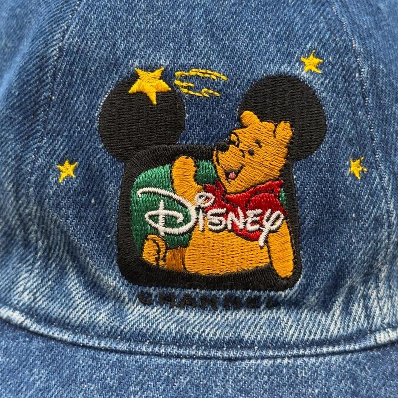Vintage 90s Disney Channel Winnie the Pooh Denim Cap (Youth)
