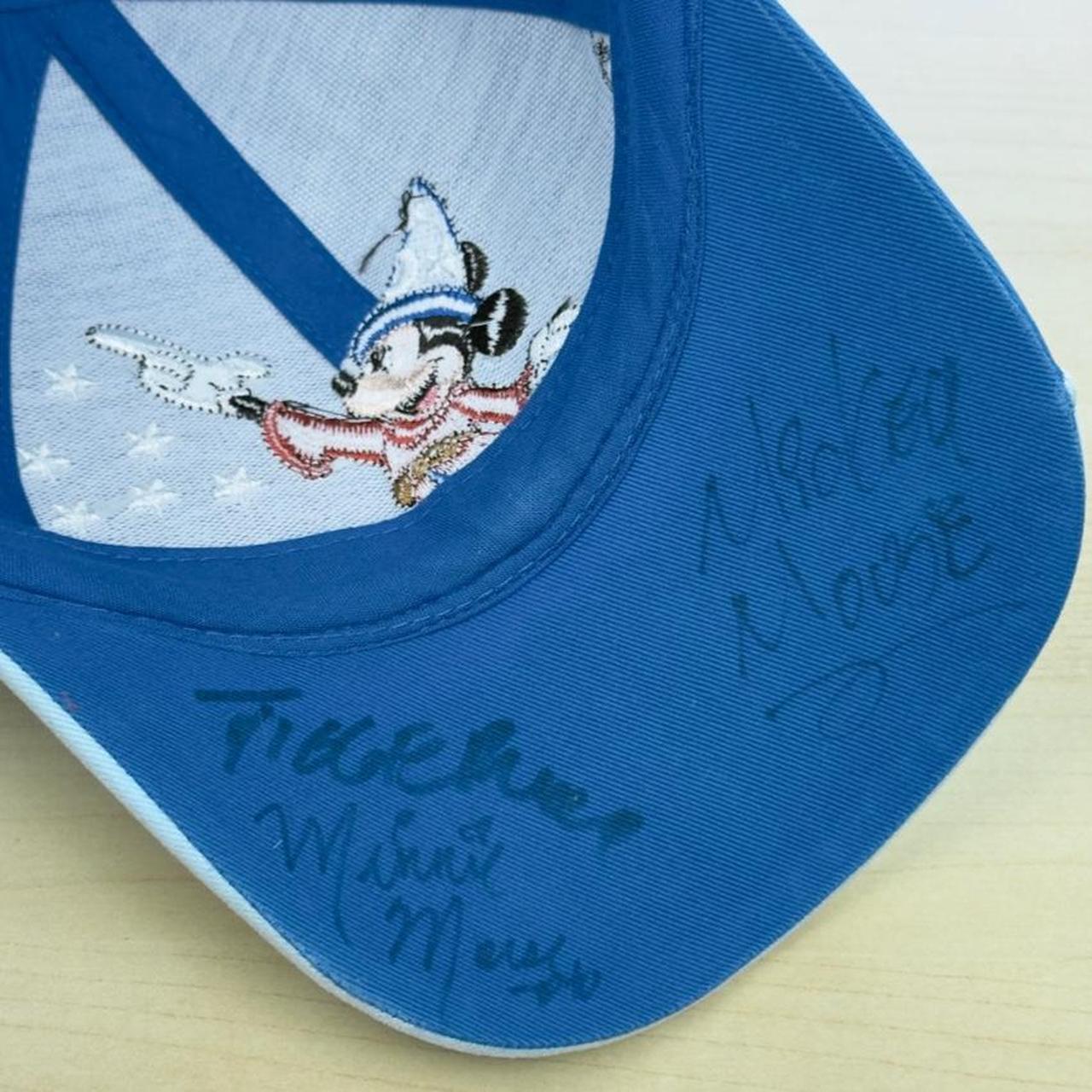 Vintage 00s Sorcerer Mickey Walt Disney World Autographed Blue Cap (Youth)