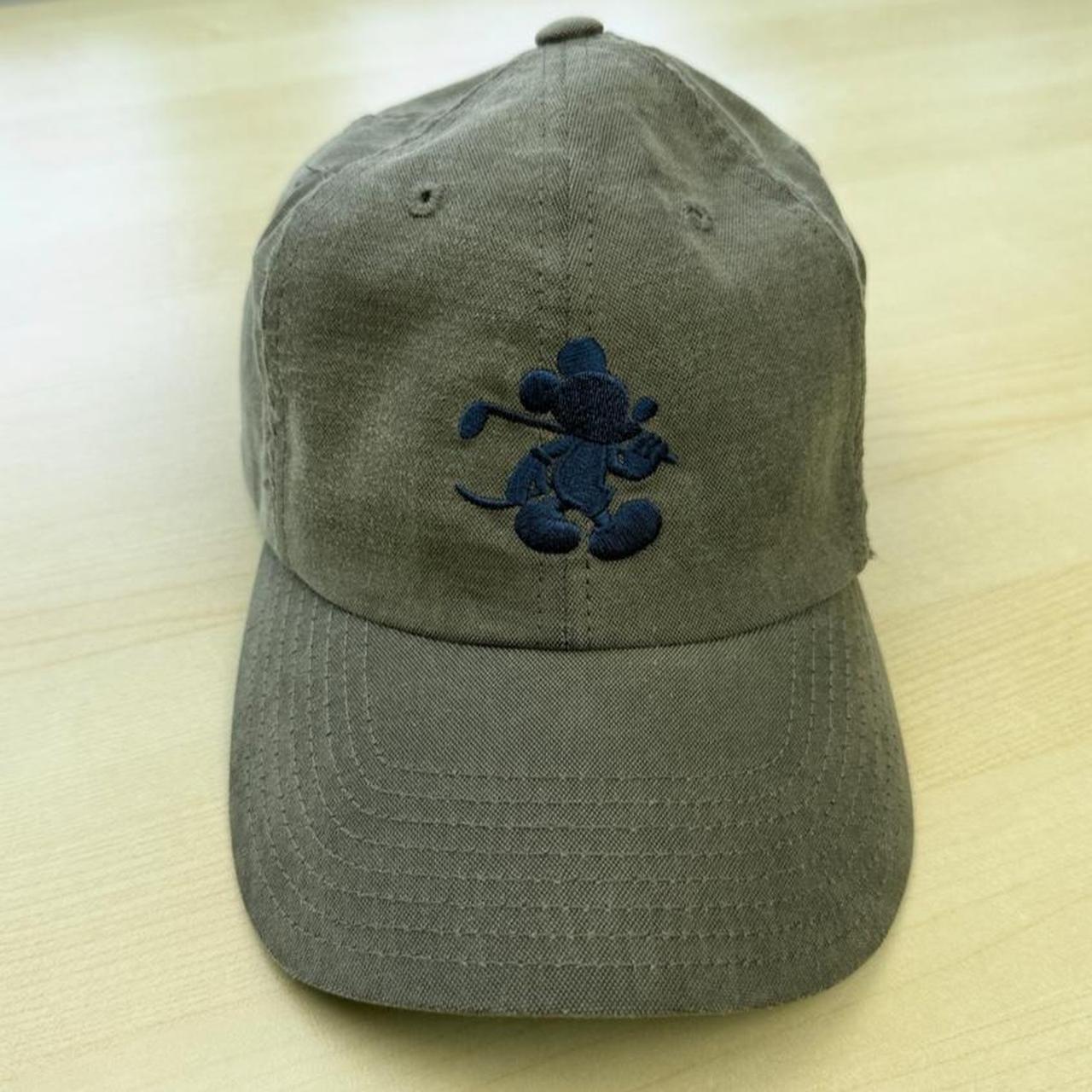 Vintage 00s Mickey Mouse Golf Embroidered Khaki Cap (Adult)