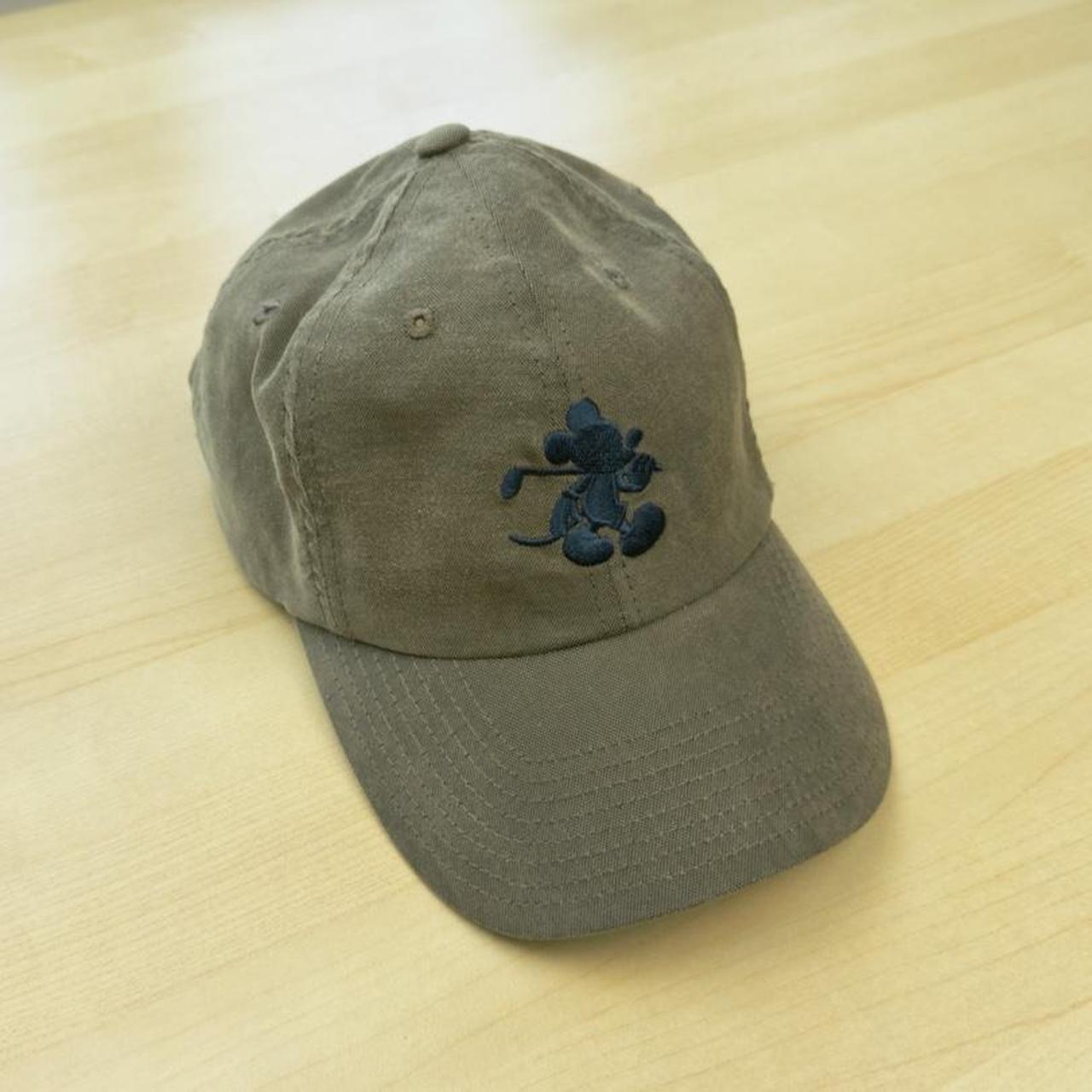Vintage 00s Mickey Mouse Golf Embroidered Khaki Cap (Adult)