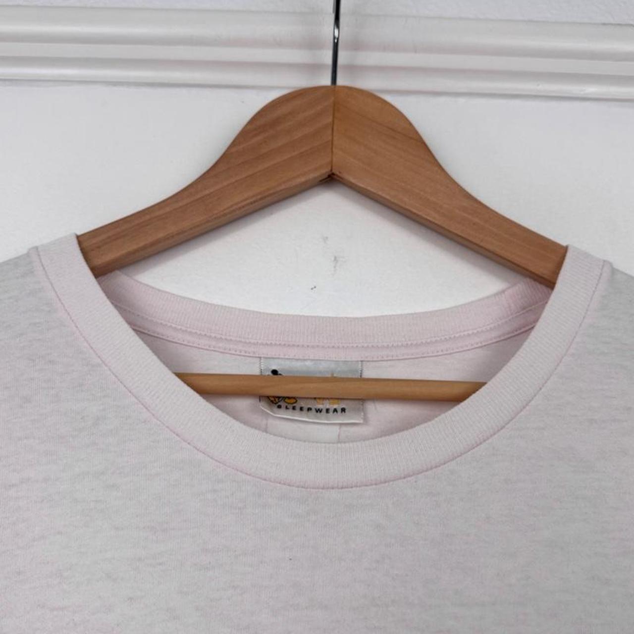 Vintage 00s Minnie Mouse Beauty Sleep Pale Pink Sleepwear T Shirt (One Size)