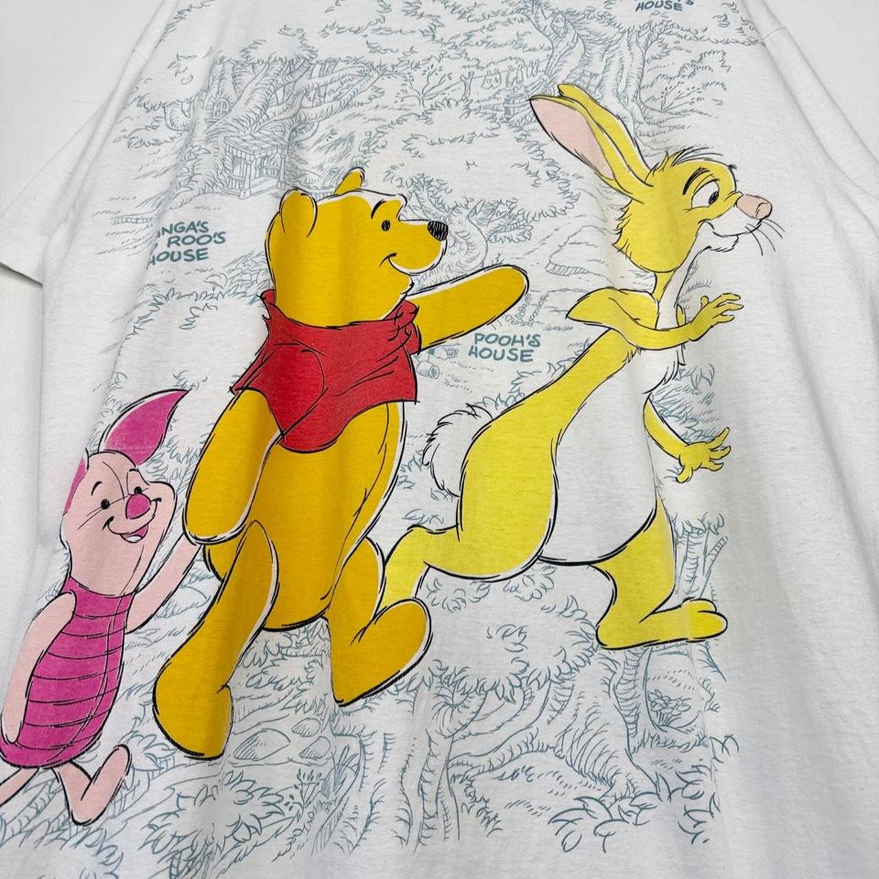 Vintage 90s Hundred Acre Wood Pooh & Friends Disney White T Shirt (One Size)