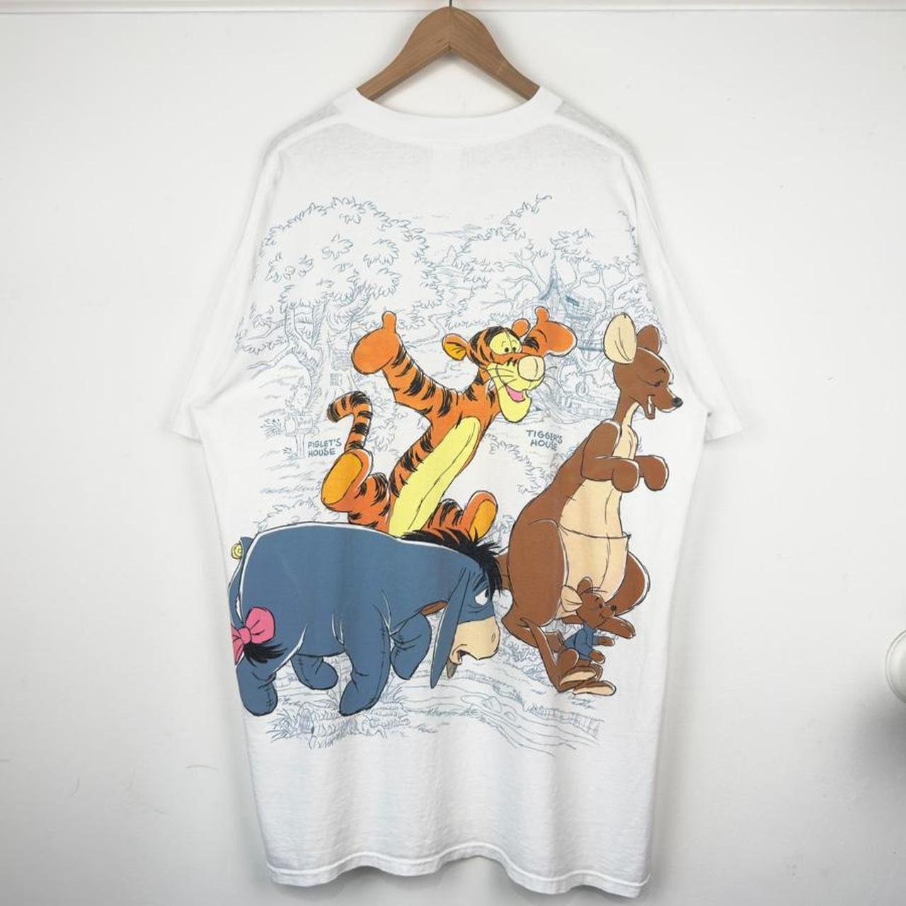 Vintage 90s Hundred Acre Wood Pooh & Friends Disney White T Shirt (One Size)