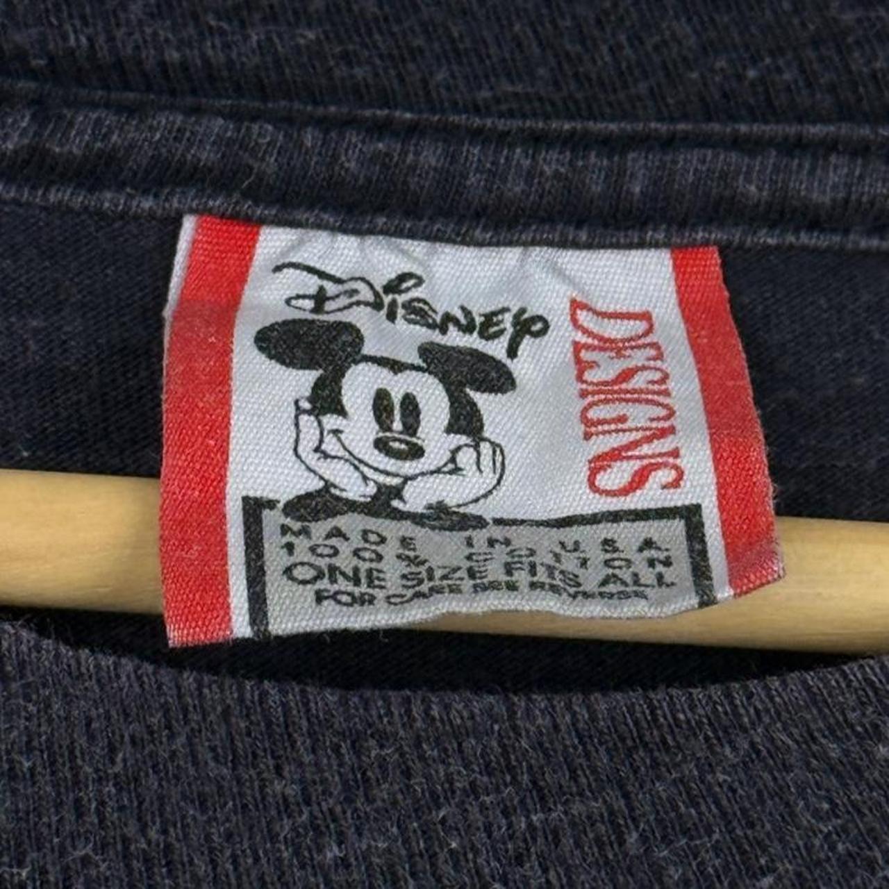 Vintage 90s Mickey Mouse Big M Black T Shirt (XXL)