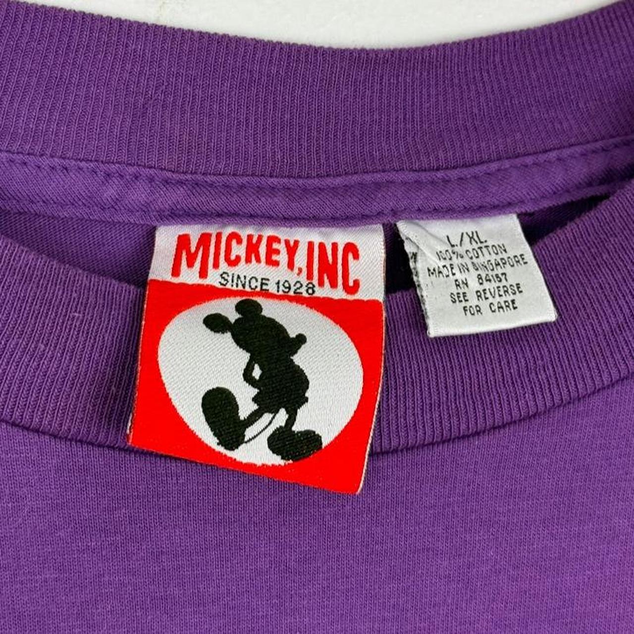 Vintage 90s Pooh, Piglet & Tigger Embroidered Purple T Shirt (XL)
