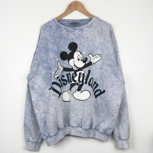 Vintage 90s Disneyland Mickey Mouse Spell Out Sweatshirt (XL)